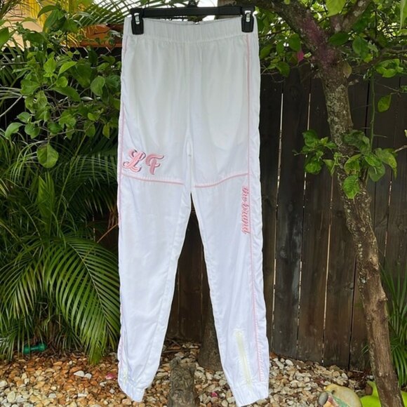 LF THE BRAND White Track Pants size small - Picture 1 of 10
